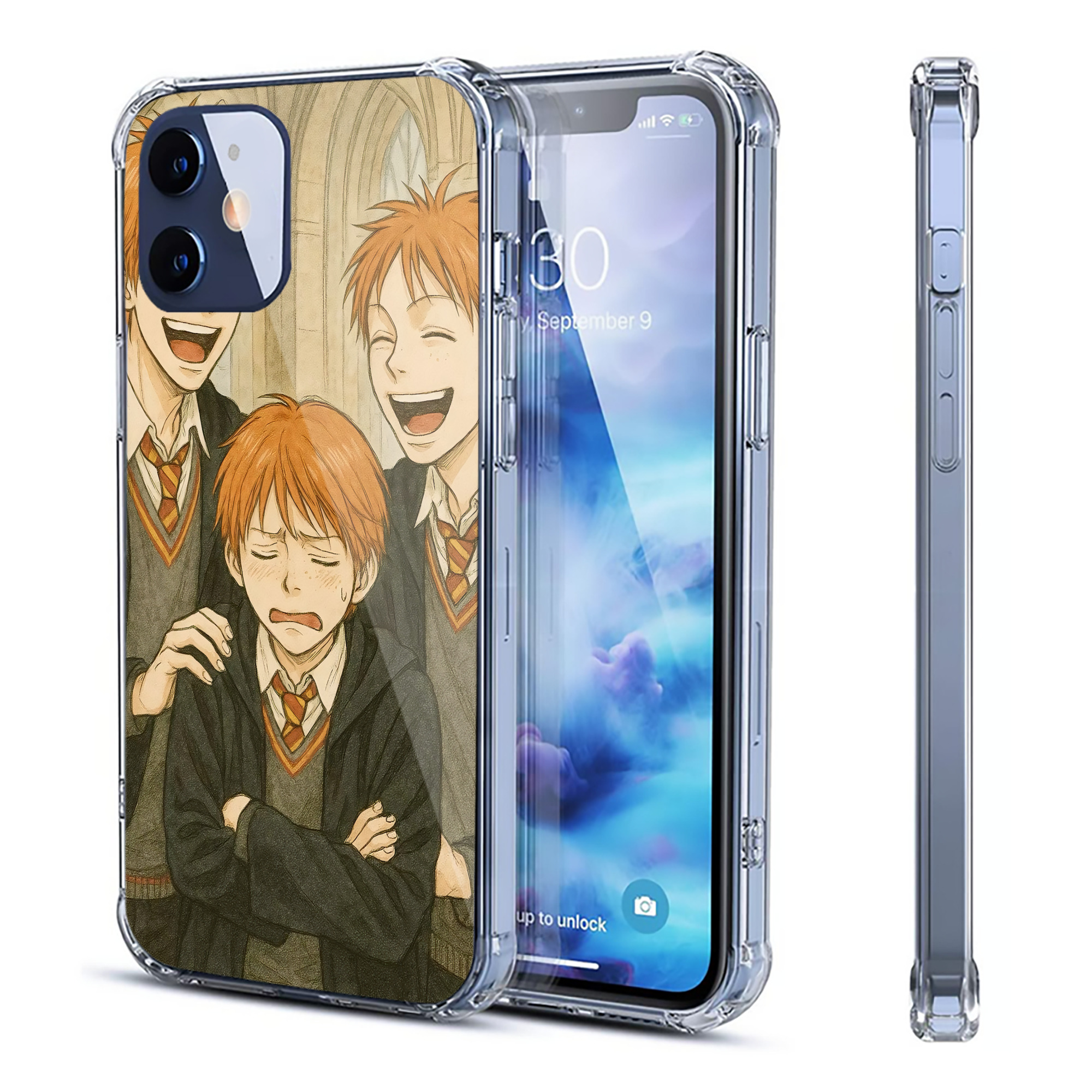 （画像用） Harry Potter ハリー・ポッターシリーズ 【iPhone 12シリーズ対応】透明スマホケース（クリアソフトケース）